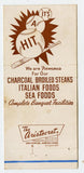 Stan Musial & Biggies Steak House & Cocktail Lounge, St. Louis, MO Matchbook Cover