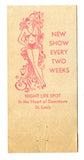 Ford Plaza Lounge, St. Louis, MO Matchbook Cover