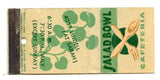 Salad Bowl Cafeteria, St. Louis, MO Matchbook Cover