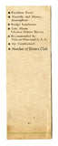 Buckingham's Famous Chicken Dinners, St. Louis, MO Matchbook Cover