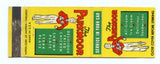 Parkmoor Restaurants, St. Louis, MO Matchbook Cover