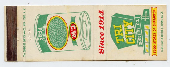 Tri City Grocery Co. Matchbook Cover