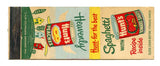Hunt's Peaches & Hunt's Tomato Sauce Matchbook Cover