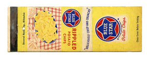 Blue Star Potato Chips Matchbook Cover