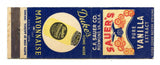 Sauer's Pure Vanilla Extract, Richmond, VA Matchbook Cover