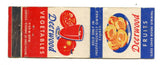 Deerwood Fruits and Vegetables, Chicago, IL Matchbook Cover