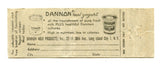 Dannon Yogurt Matchbook Cover