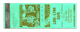 Lori-Lynn Cafe, Hannibal, MO Matchbook Cover