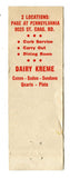 Chuck-A-Burger, St. Louis, MO Matchbook Cover