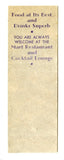 Mart Restaurant and Cocktail Lounge, Kansas City, MO Matchbook Cover