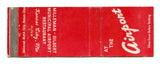 Milleman-Gilbert Municipal Airport Restaurant, Kansas City, MO Matchbook Cover