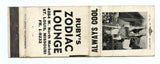 Ruby's Zodiac Lounge, St. Louis, MO Matchbook Cover