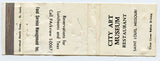 City Art Museum Restaurant, St. Louis, MO Matchbook Cover