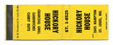 Hickory House, St. Louis, MO Matchbook Cover
