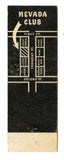 Nevada Club, Las Vegas, NV Matchbook Cover