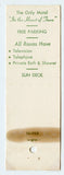 Saxony Motel, Atlantic City, NJ Matchbook Cover
