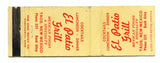 El Patio Grill, Taos, NM Matchbook Cover