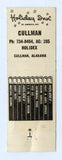 Cullman Holiday Inn, Cullman, AL Matchbook Cover