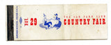 Oak Park Club Country Fair, Oak Park, IL Matchbook Cover
