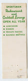 Sportsman Golf Course and Country Club, Northbrook, IL Matchbook Cover