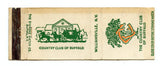 Country Club of Buffalo, Williamsville, NY Matchbook Cover