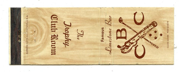 Bloomington Country Club, Bloomington, IN Matchbook Cover