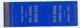 Race Brook Country Club, Orange, CT Matchbook Cover