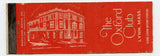Oxford Club, Lynn, MA Matchbook Cover