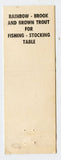 Silver Moon Springs Trout Fishing, Elton, Plymouth, WI Matchbook Cover