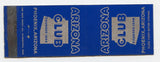 Arizona Club, Phoenix, AZ Matchbook Cover