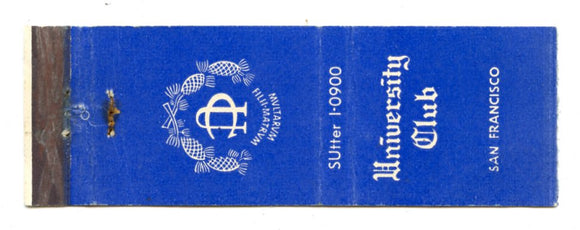 University Club, San Francisco, CA Matchbook Cover