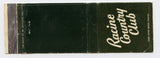 Racine Country Club, Racine, WI Matchbook Cover