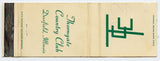 Thorngate Country Club, Deerfield, IL Matchbook Cover
