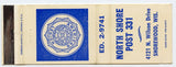 American Legion North Shore Post 331, Shorewood, WI Matchbook Cover