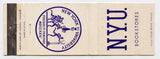 New York University Bookstores Matchbook Cover