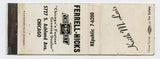 Ferrell-Hicks Chevrolet, Chicago, IL Matchbook Cover