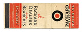Packard Special Motor Oil Matchbook Cover