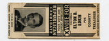 Elton B. Edkin for County Treasurer Matchbook Cover