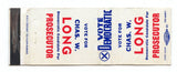 Chas. W. Long for Prosecutor Matchbook Cover
