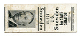 J. G. Snowdon for State Senator Matchbook Cover