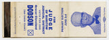 Grover Cleveland Dodson for Judge of Barstow, CA Matchbook Cover