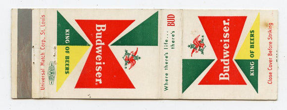 Budweiser King of Beers Matchbook Cover