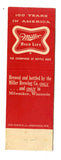 Miller High Life Beer Matchbook Cover