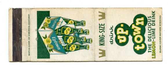 Up-Town Lemon-Lime Drink Matchbook Cover