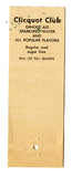 Clicquot Club Ginger Ale Matchbook Cover