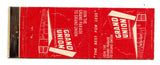 Grand Union Food Markets Matchbook Cover