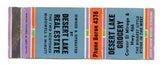 Desert Lake Grocery, El Mirage, AZ Matchbook Cover