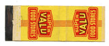 Super Valu Food Stores Matchbook Cover