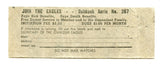 Eagles Club, F. O. E., Oshkosh, WI Matchbook Cover