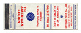 American Legion, Uptown Post No. 400, Milwaukee, WI Matchbook Cover